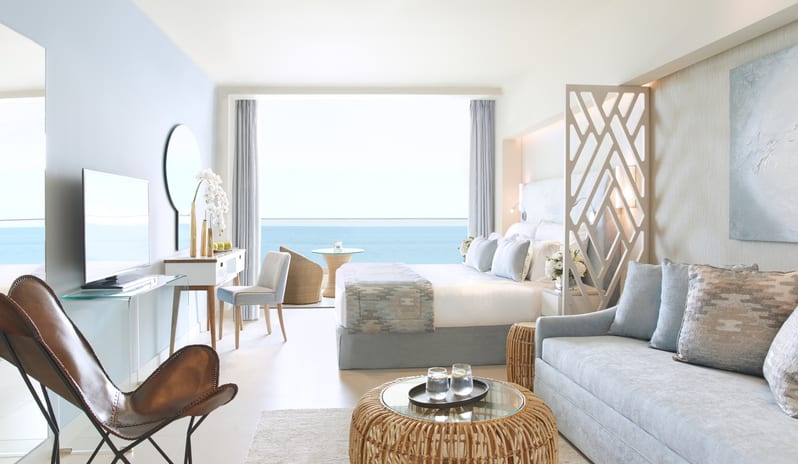 Ikos Dassia-Junior Suite Sea View Bedroom_14021